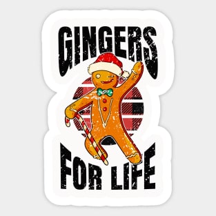 Christmas Santa Claus Gingers for life Sticker